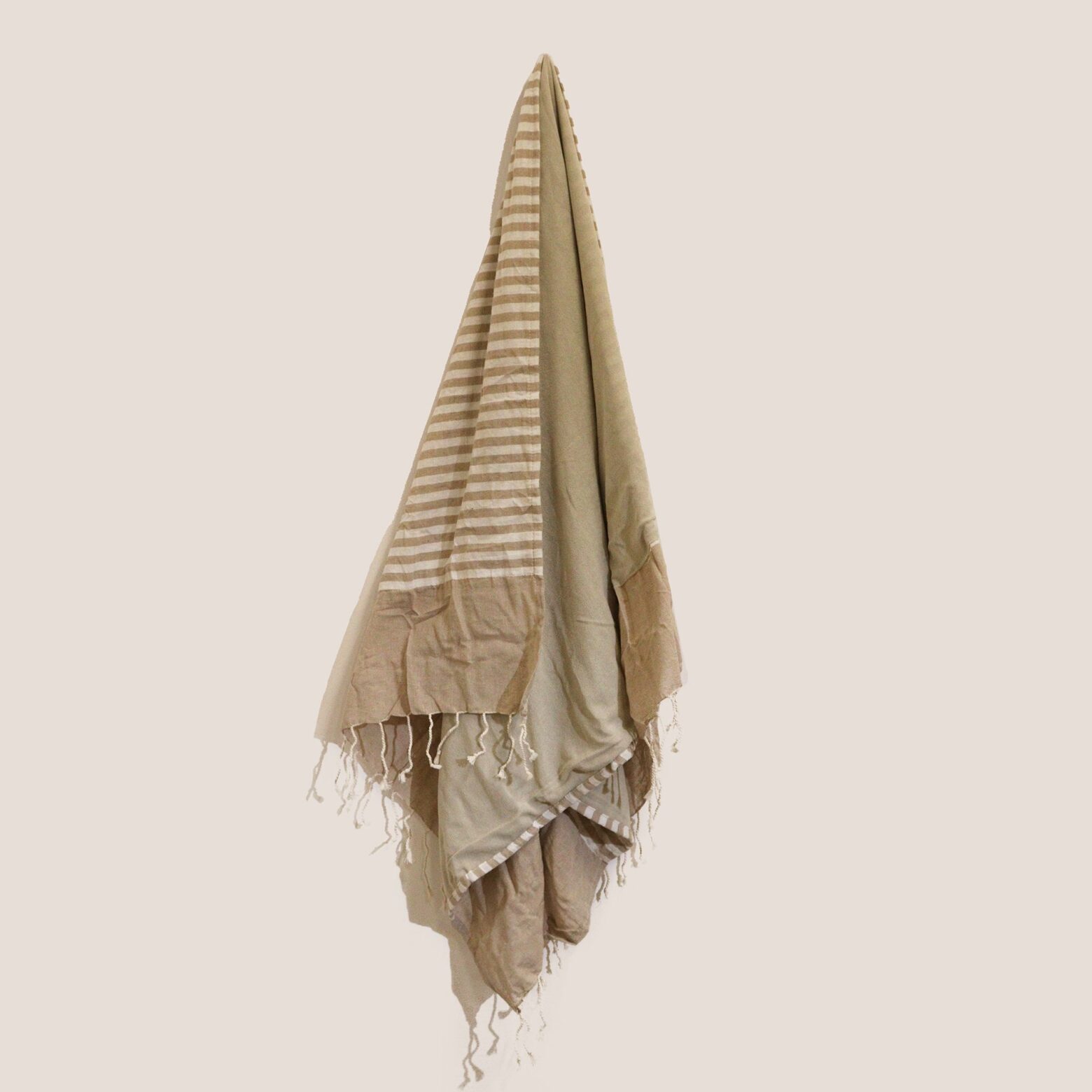 Cotton Pario Towel - 100x180 cm - Warm Sand - Image 3