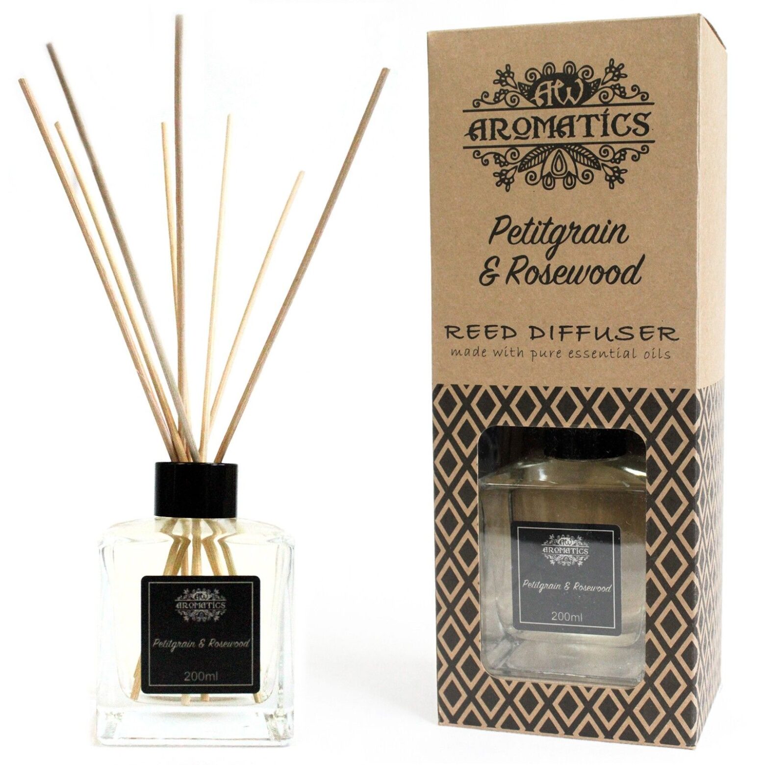 Difusor de Aceite Esencial Petitgrain y Palo de Rosa 200ml