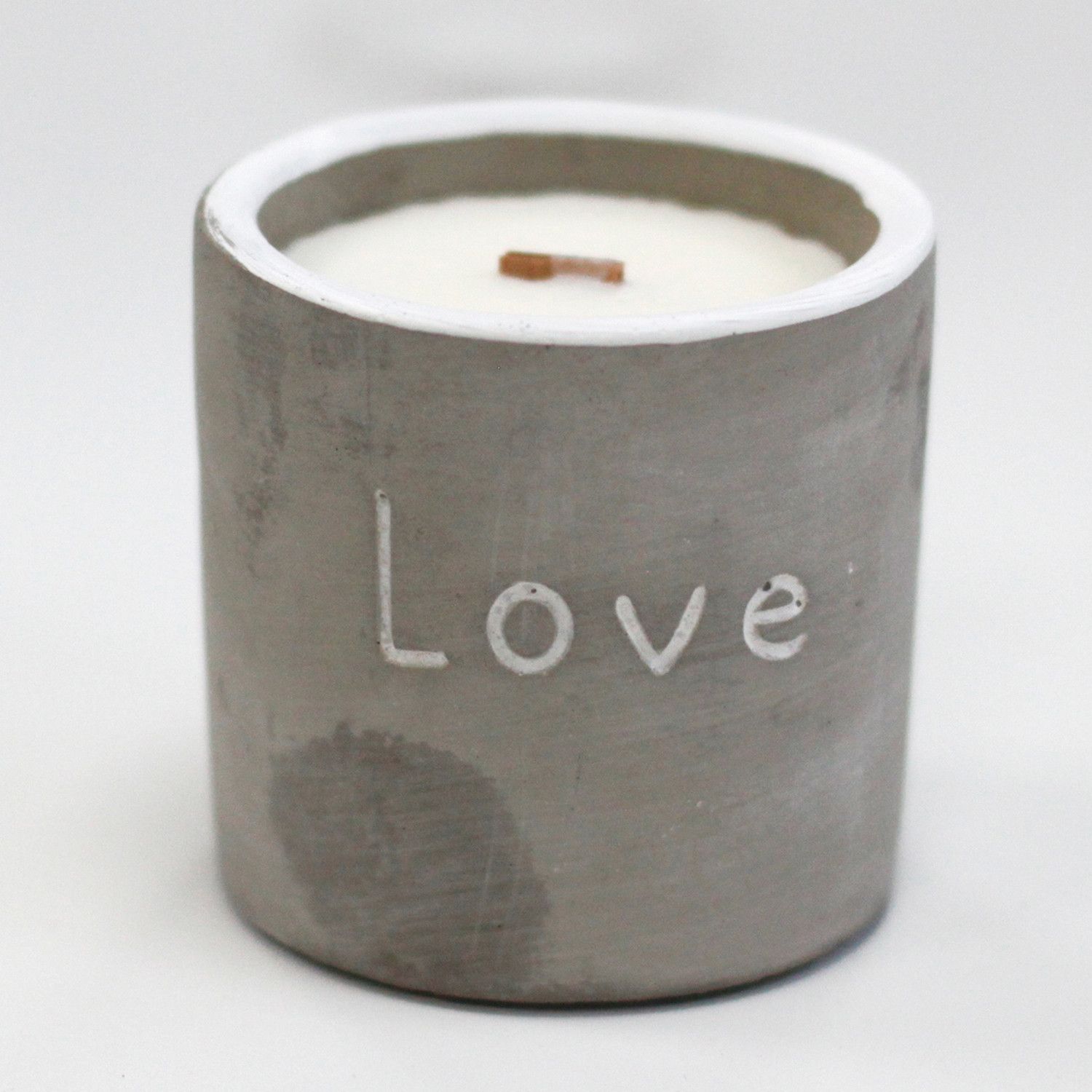 Med Concrete Soy Candle - Love - Purple Fig & Casis - Image 4
