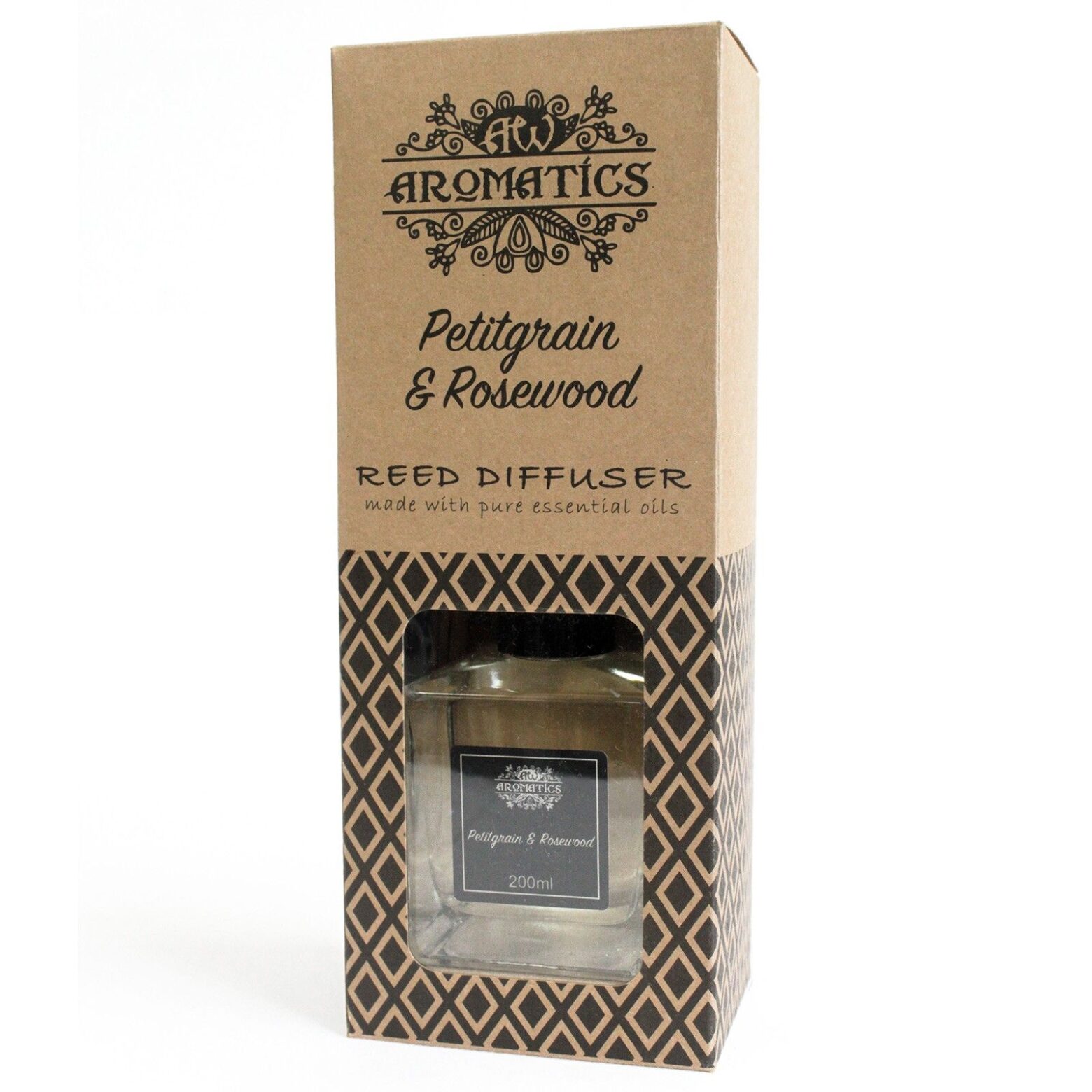 200ml Petitgrain & Rosewood Essential Oil Reed Diffuser - Imagen 3