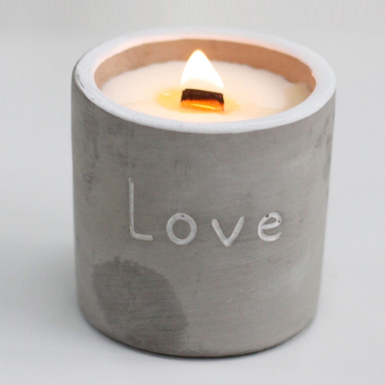 Med Concrete Soy Candle - Love - Purple Fig & Casis - Image 5