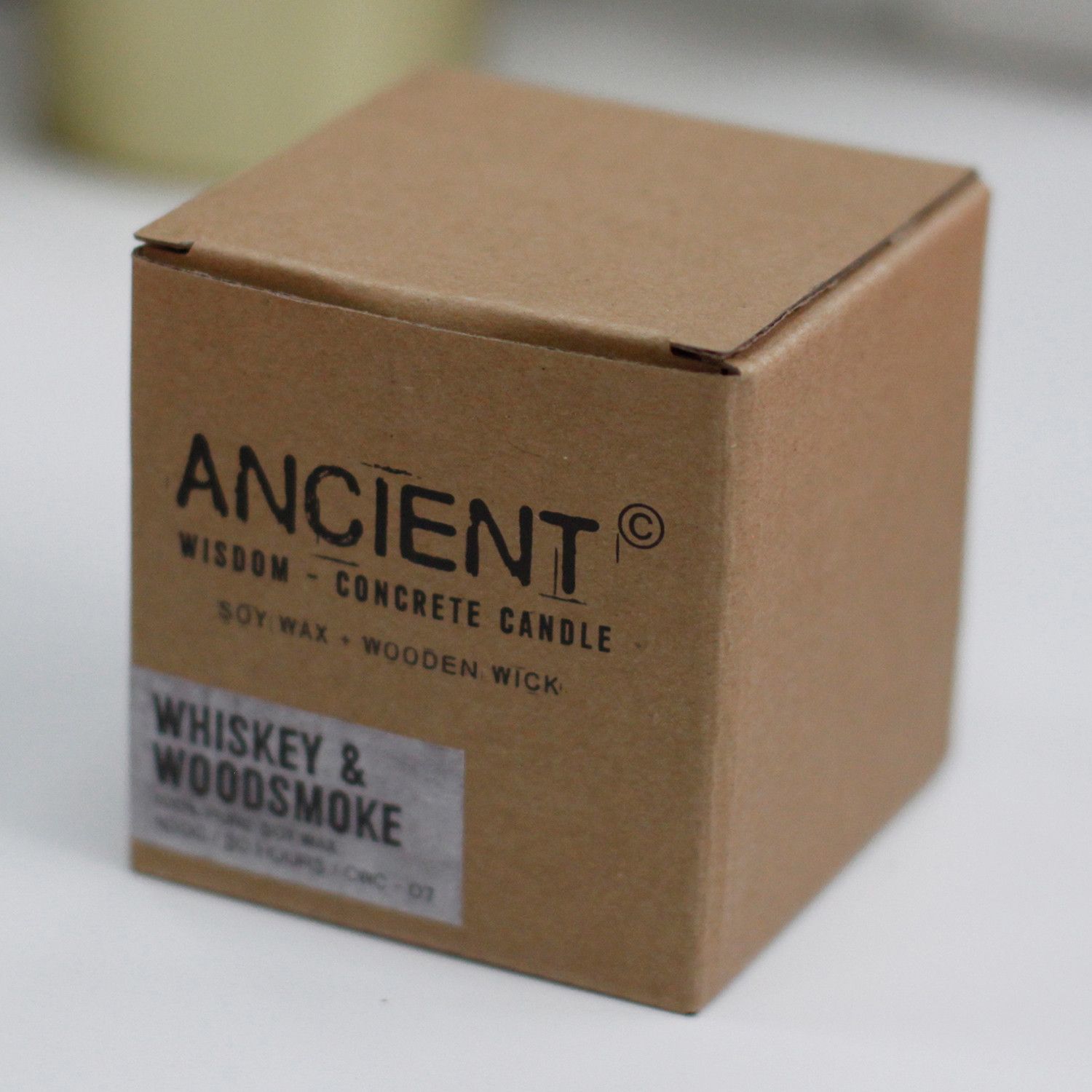 Pot Concrete Soy Candle - Green - Sea Moss & Herbs - Зображення 6