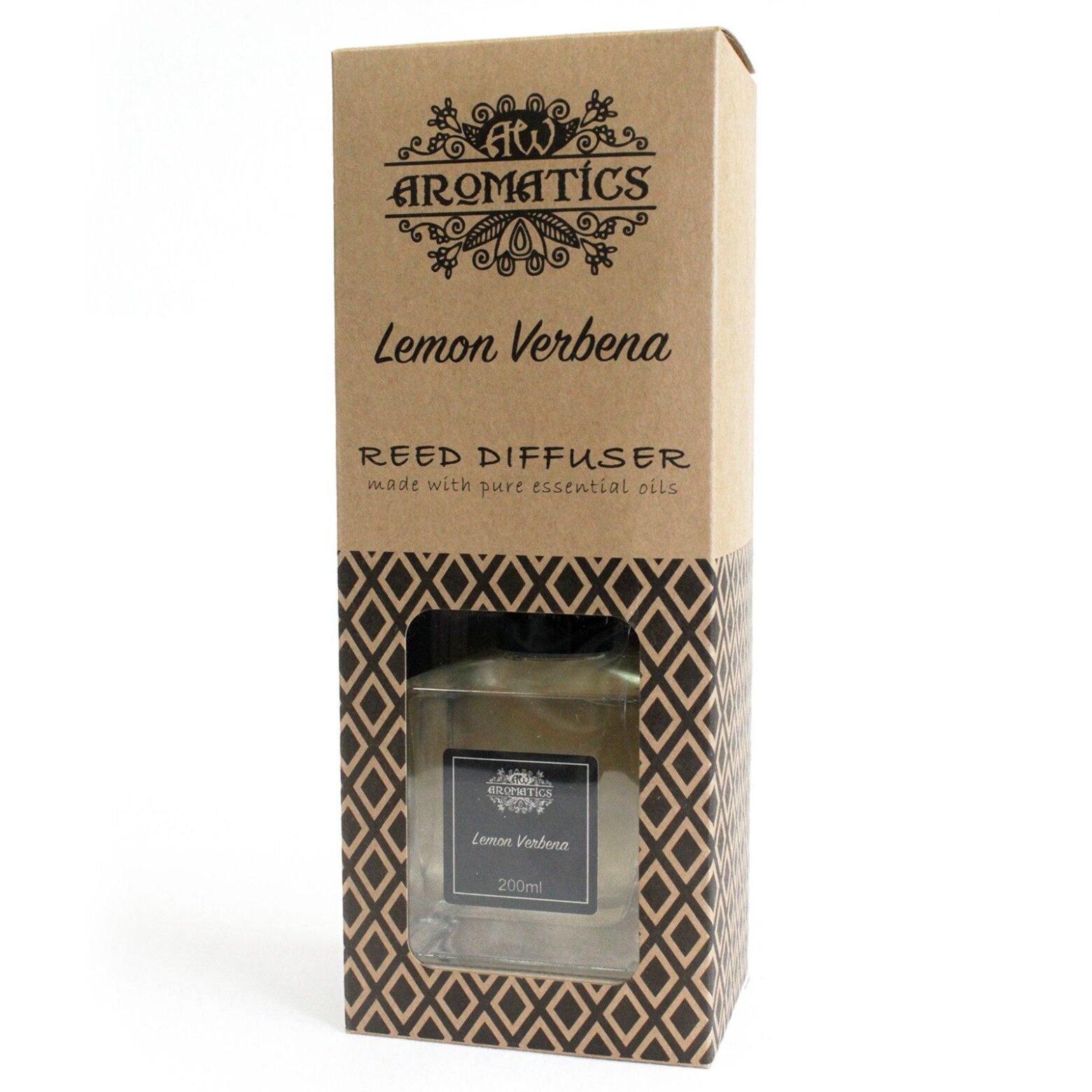 200ml Lemon Verbena Essential Oil Reed Diffuser - Image 3