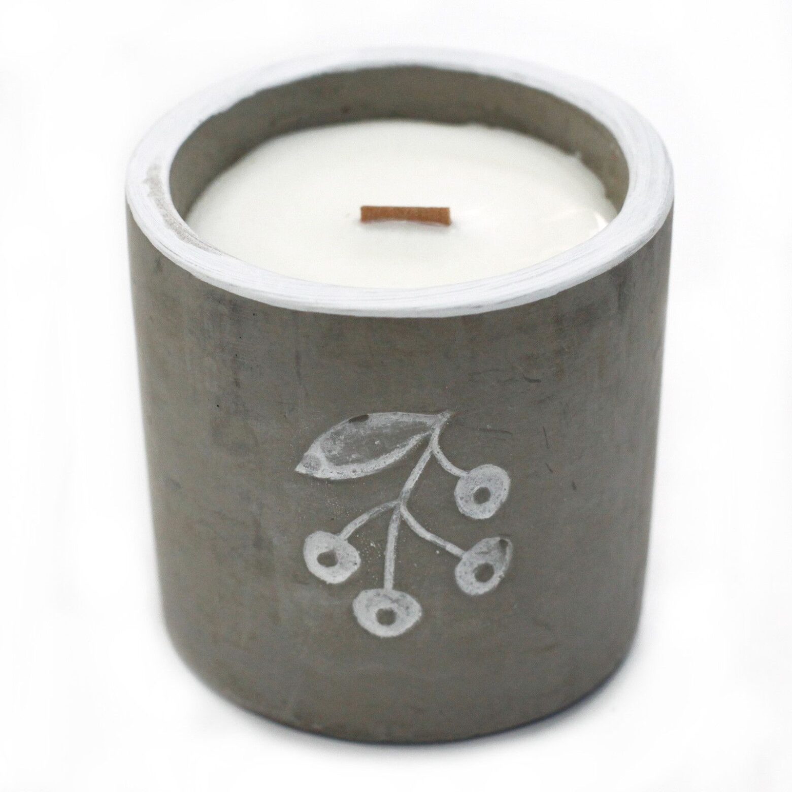 Med Concrete Soy Candle - Berrys - Juniper & Sweet Gin - Image 2