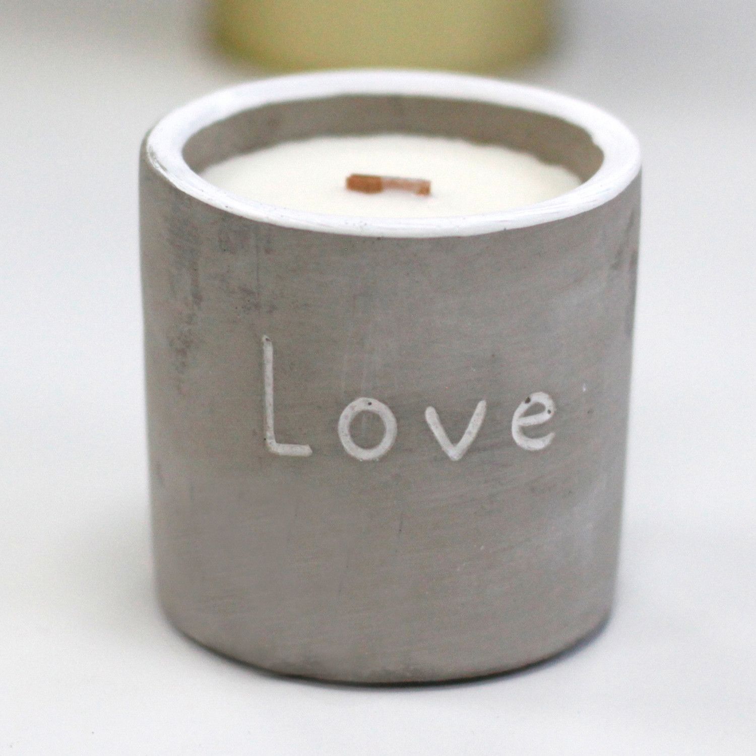 Med Concrete Soy Candle - Love - Purple Fig & Casis - Image 8