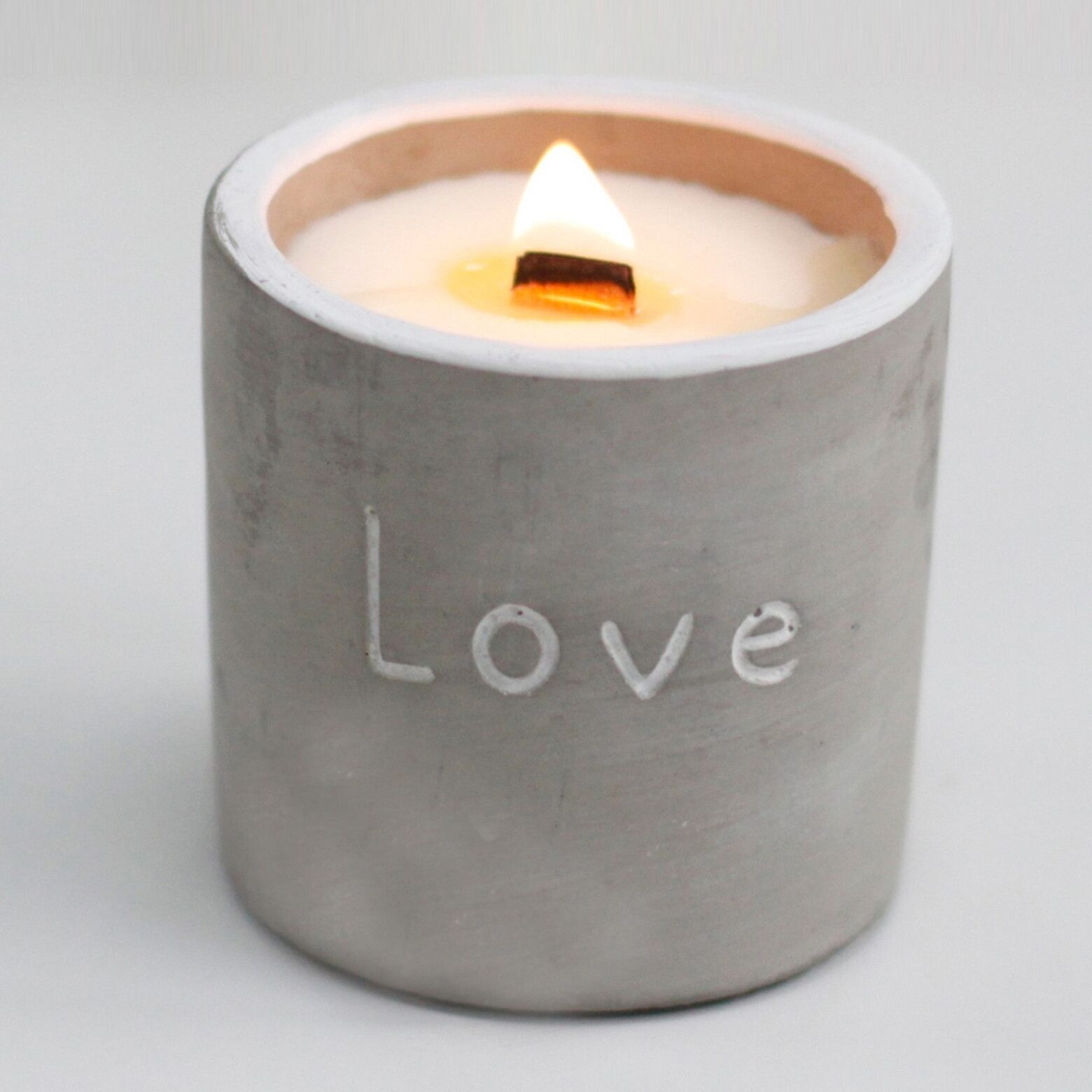 Med Concrete Soy Candle - Love - Purple Fig & Casis - Image 11