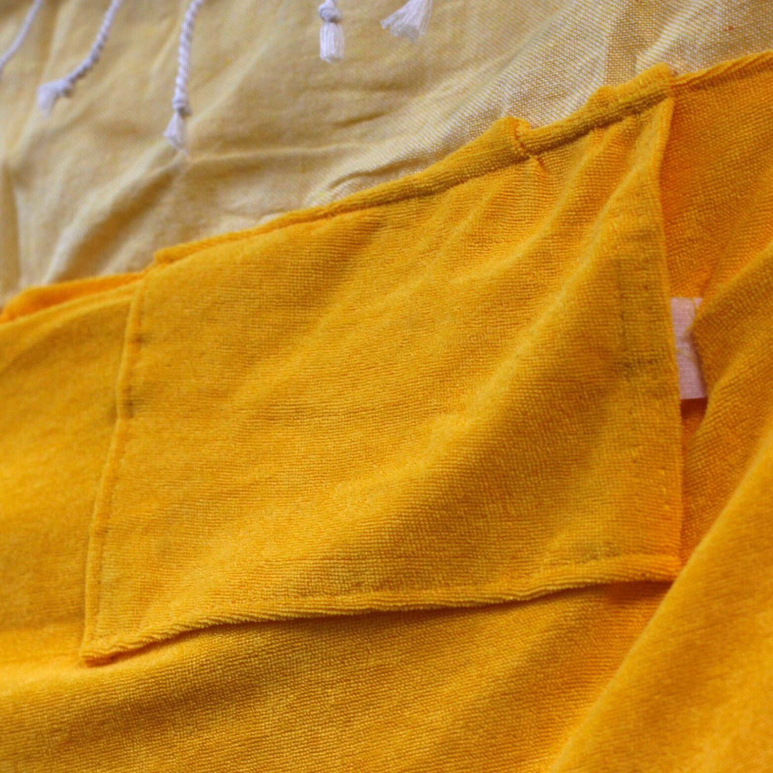Cotton Pario Towel - 100x180 cm - Sunny Yellow - Imagen 5