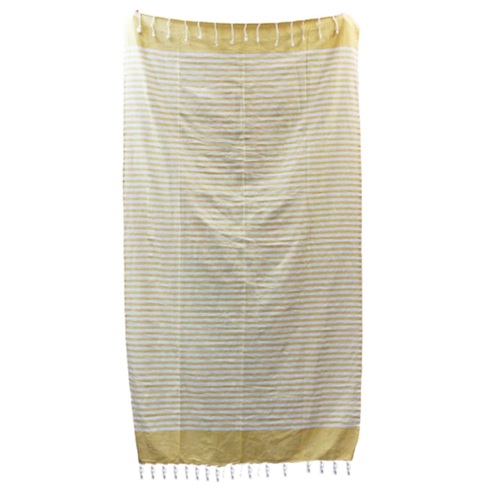 Cotton Pario Towel - 100x180 cm - Sunny Yellow - Imagen 6