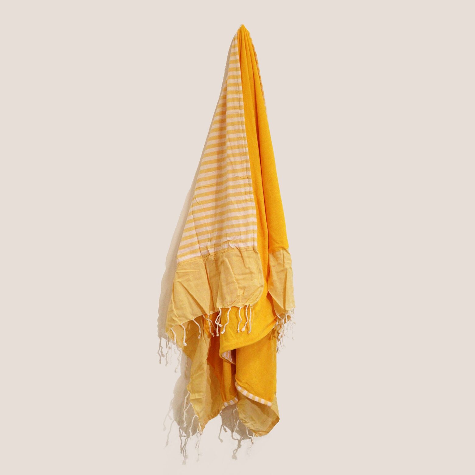 Cotton Pario Towel - 100x180 cm - Sunny Yellow - Imagen 3