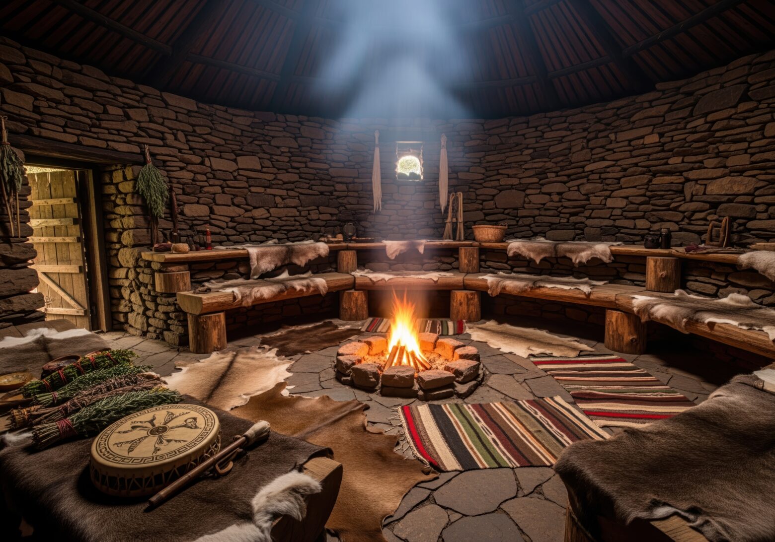 Smoke sauna